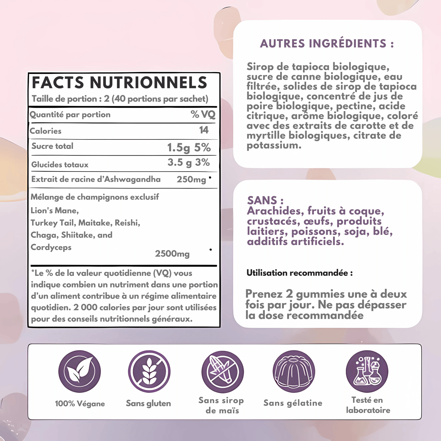 MushyPop™ - Gummies aux champignons