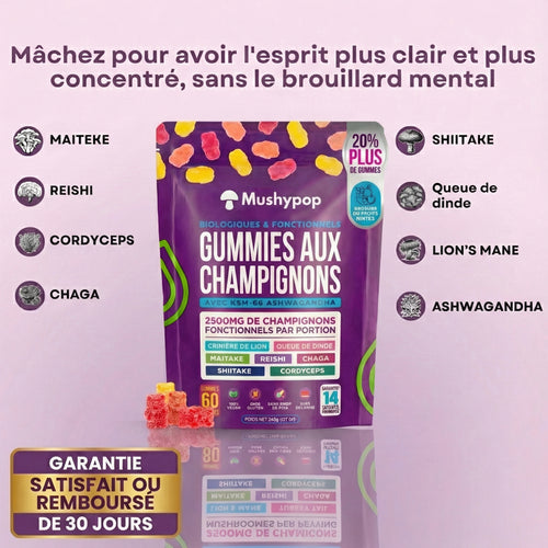 MushyPop™ - Gummies aux champignons