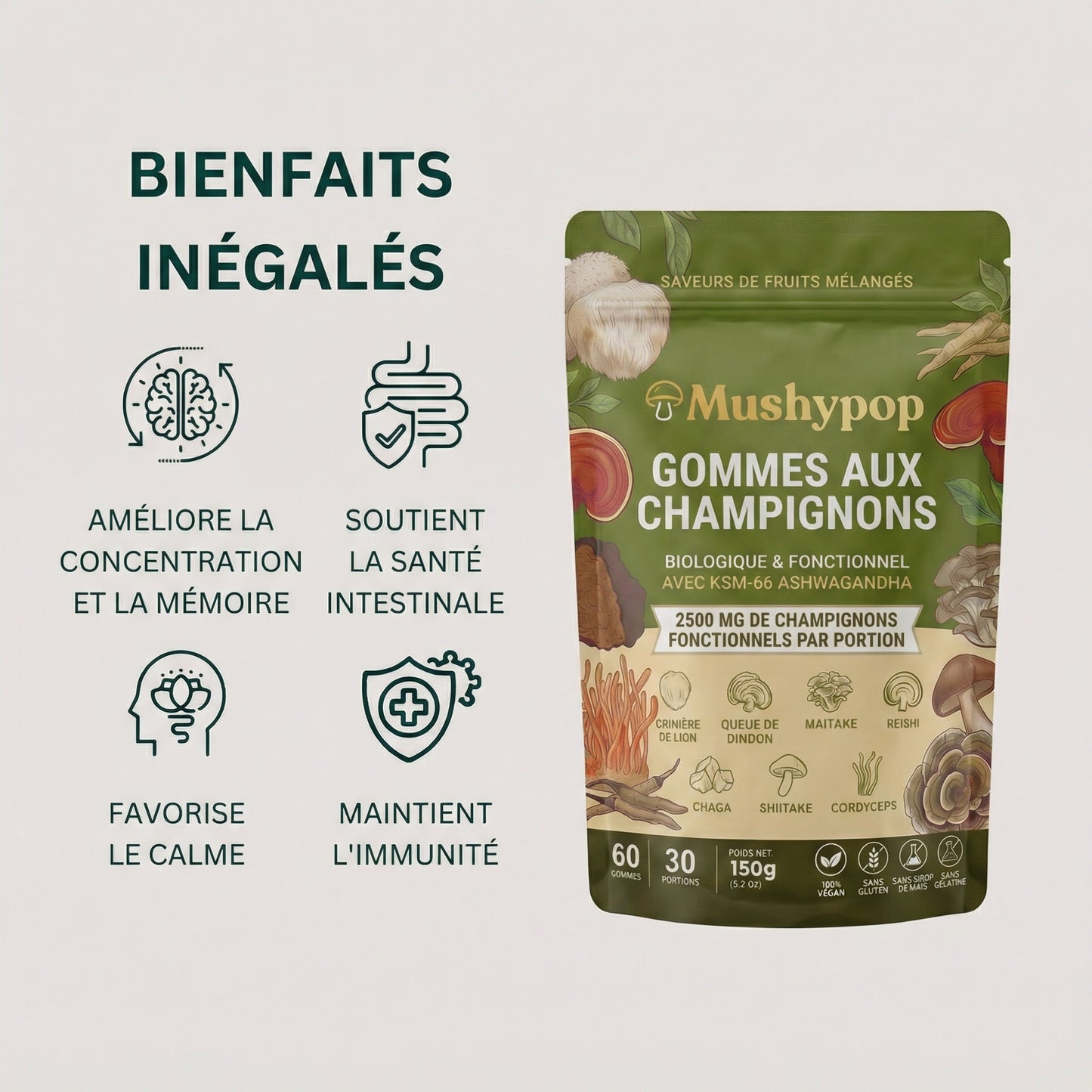 MushyPop™ - Gummies aux champignons