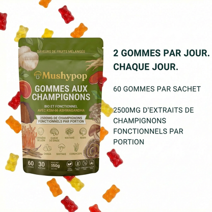 MushyPop™ - Gummies aux champignons